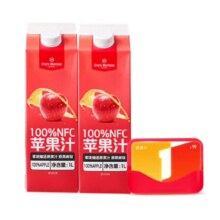 1号会员店普通年卡+ 送苹果汁100%NFC零添加 1L×2瓶