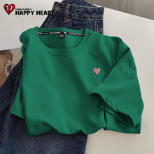 查尔斯桃心 CHARLES JANG'S HAPPY HEART 短袖t恤2025新款韩系纯棉内搭半袖