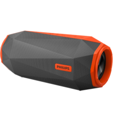飞利浦（PHILIPS）SB500 户外运动HiFi级蓝牙音箱便携式无线低音炮音响电脑桌面舞台炫彩灯光防水菱形切割设计活力橙