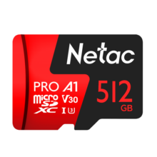 朗科（Netac）512GB TF（MicroSD）存储卡 A1 U3 V30 4K 高度耐用行车记录仪&监控摄像头内存卡 读速100MB/s