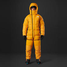 THE NORTH FACE 北面 男士羽绒服 保暖耐寒贴合灵活连体户外喜马拉雅登山羽绒服套装 橙色Summit Gold S