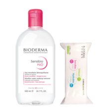 贝德玛（BIODERMA）舒妍洁肤液明星同款卸妆水粉水500ml护肤品敏肌