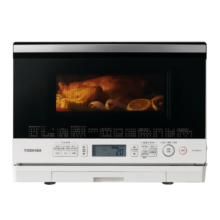 东芝（TOSHIBA）【国家补贴】ER-XD80CNW东芝小白梨原装进口微蒸烤炸一体机家用变频水波炉微波炉蒸烤箱电烤箱26L