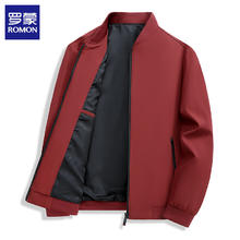 罗蒙 夹克男外套上衣 红色 2XL