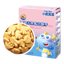 小鹿蓝蓝婴幼儿牛乳小饼干 宝宝饼干婴儿饼干零食早餐10个月+ 益智造型80g