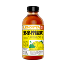 果子熟了 多多柠檬茶 0脂肪茶饮料 凤梨味 含膳食纤维 500mL*15瓶