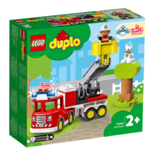 乐高（LEGO）积木拼装得宝10969 救援消防车大颗粒积木桌儿童玩具生日礼物