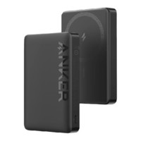 安克 A1642 无线磁吸移动电源 星夜黑 10000mAh Type-C 20W
