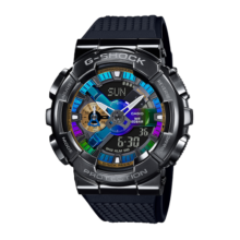 卡西欧（CASIO）手表男黑金手表G-SHOCK钢铁之心日韩表送男友生日礼物学生送人 GM-110B-1A多彩IP涂层