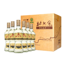 plus会员、京东百亿补贴:北大仓 部优经典1984 酱香型白酒 50度 500mL*6瓶 整箱装 口粮酒