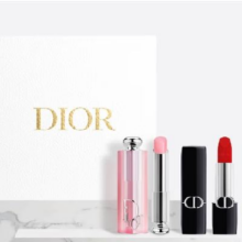 DIOR 迪奥 心动红唇礼盒口红套装(丝绒999+润唇膏001)