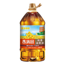 plus会员：香满园 低芥酸  纯香 非转基因 物理压榨 菜籽油5L