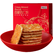 plus会员：好吃点香脆杏仁饼干红色礼盒550g*7件