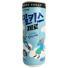 临期品：乐天妙之吻乳味无糖碳酸饮料250ml*6件