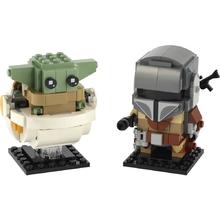 乐高 LEGO BrickHeadz方头仔系列 75317 曼达洛人与尤达宝宝