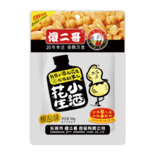 PLUS会员、需首购：傻二哥 小酒花生 椒盐味 500克＊3件