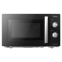 美的（Midea）变频微波炉 双旋便捷操作 五档火力速热 360°转盘加热 20L精巧容量 微碳系列PM20A1