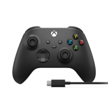 微软Xbox无线游戏手柄 磨砂黑+USB-C线 蓝牙 适配Xbox/PC/平板/手机 Steam促销 黑神话悟空 怪物猎人