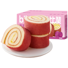 PLUS会员、需首购：比比赞BIBIZAN 紫薯卷蛋糕 300g