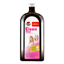 双心（Doppel herz）补铁口服液500ml/瓶 维生素B维C铁剂 成人孕妇补铁补气血好气色