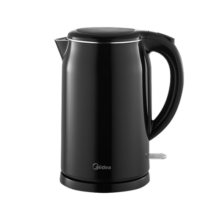 美的（Midea）电水壶热水壶烧水壶304不锈钢1.7L大容量电热水壶家用快速烧水开水壶 双层防烫无缝内胆智能断电 1.7L SH17M301C