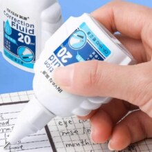 涂改液修正液学生用大容量速干涂刷两用20ml2只装