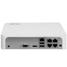 海康威视（HIKVISION）监控硬盘录像机POE 4路8路NVR网络高清监控器主机刻录机商家用店铺手机远程监控摄像头设备 【4路POE版】DS-7104N-F1/4P 官方标配版