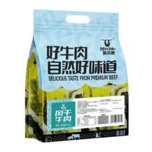20点、需首购：科尔沁 手撕风干牛肉 原味 800g