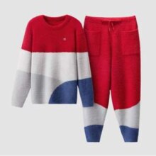 Bananain 蕉内 红色计划 绒绒5系 555H 男士家居服保暖套装