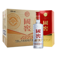 泸州老窖 国窖1573 浓香型白酒 52度 500ml*6瓶 整箱（不同年份随机发货）