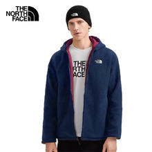 THE NORTH FACE 北面 抓绒衣男户外保暖双面穿外套7QT7 藏青色/紫红色/OXO XL