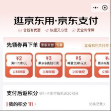 促销活动：京东支付 领满2.01元减2元无门槛支付券