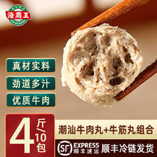 海霸王 潮汕牛肉丸牛筋丸 牛肉丸+牛筋丸 200g 各5包