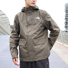 限移动端、京东百亿补贴：THE NORTH FACE 北面 冲锋衣男24一月份春季户外防水可配内胆连帽夹克外套8AUK 21L绿色 XXL