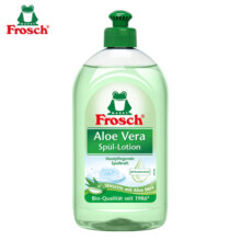 Frosch芦荟润肤浓缩型洗洁精500ml 滋润双手 气味天然 德国原装进口