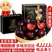 桦萱 车厘子智利大樱桃新鲜水果年货节盒 1250g(净重) 果王4J级32-34mm