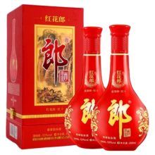 再降价，88VIP:郎酒53度红花郎10白酒500ml*2瓶+凑单