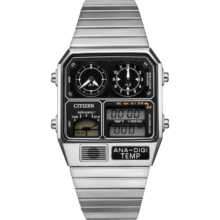 西铁城（CITIZEN） 手表 ANA-DIGI TEMP星河战舰系列时尚复古小方表新年礼物 JG2101-78E