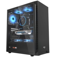 爱国者（aigo）A15 黑色 台式电脑主机箱  支持ATX主板/USB3.0/左侧透/240冷排/宽体机箱