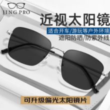 镜邦 JingPro 1.60近视太阳镜（含散光）+时尚GM大框多款可选