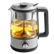 美的（Midea）养生壶 煮茶壶煮茶器1L大容量复古喷淋式煮茶器烧水壶电热水壶花茶壶蒸茶器MK-C10-Pro1