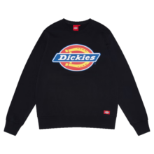 dickies秋季男女同款情侣logo印花圆领卫衣DK007059 黑色 M