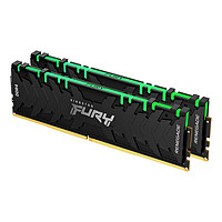 金士顿 Predator系列 DDR4 3200MHz RGB 台式机内存 灯条 黑色 32GB 16GBx2 HX432C16PB3AK2/32