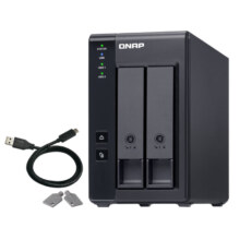 再降价、PLUS会员：QNAP 威联通 TR-002 两盘位 Type-C 传输接口 网络存储扩展盒