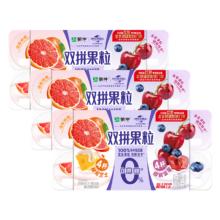蒙牛(MENGNIU) 双拼果粒 0蔗糖 风味酸牛乳圆周杯 90g×24杯