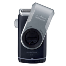 博朗（BRAUN）干电池电动往复式剃须刀M90 胡须刀全身水洗刮胡刀360°翻盖便携式男士剃胡刀剔须刀 M90