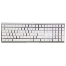 CHERRY樱桃 MX3.0S机械键盘 游戏键盘 电竞键盘 办公电脑键盘 有线全尺寸 铝合金外壳 无钢结构 白色茶轴