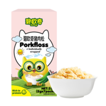 碧欧奇猪肉松儿童拌饭料调味面料零食高锌高蛋白质35g送宝宝婴幼儿食谱