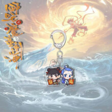 新春爆款哪吒2之魔童闹海潮玩自制背包钥匙扣随机1款