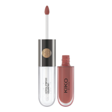 KIKO 明彩双头唇釉6ml/支 唇彩唇蜜/唇釉哑光镜面双重唇妆防水 132栗子奶咖|效期11-12月